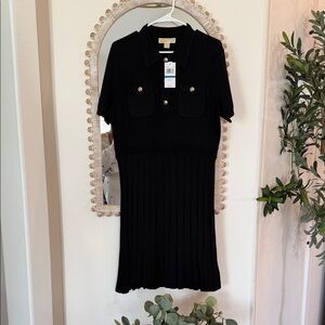 Michael Kors Black Midi Dress